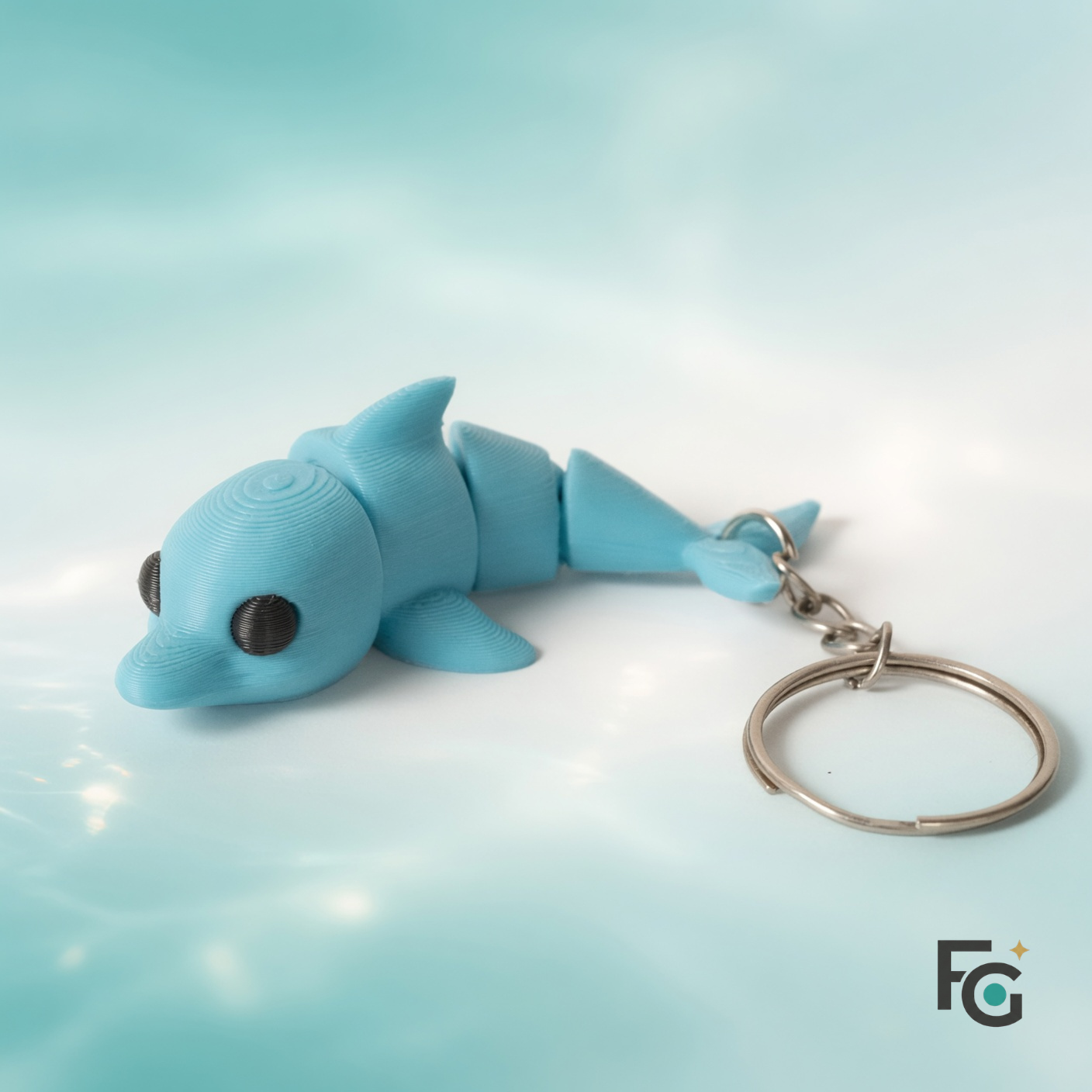 Fluffy Delfin Kulcstartó